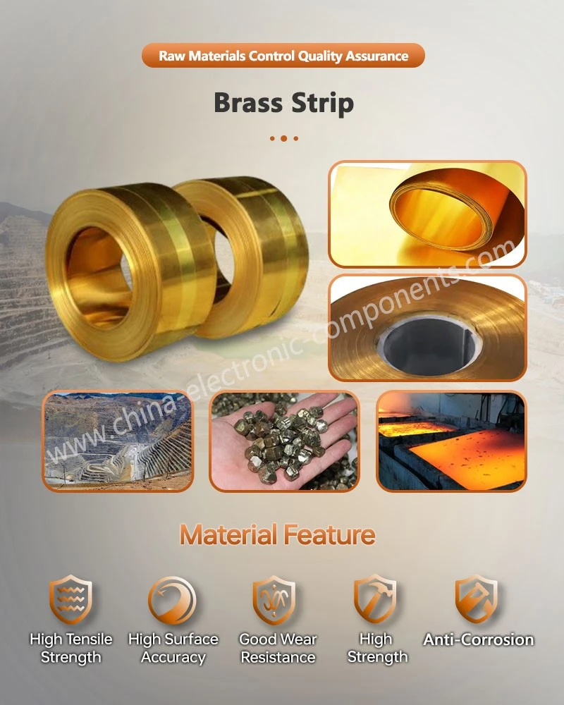 Brass Strip for Welded Brass Terminal Assemblies Brass Strip for Welded Brass Terminal Assemblies